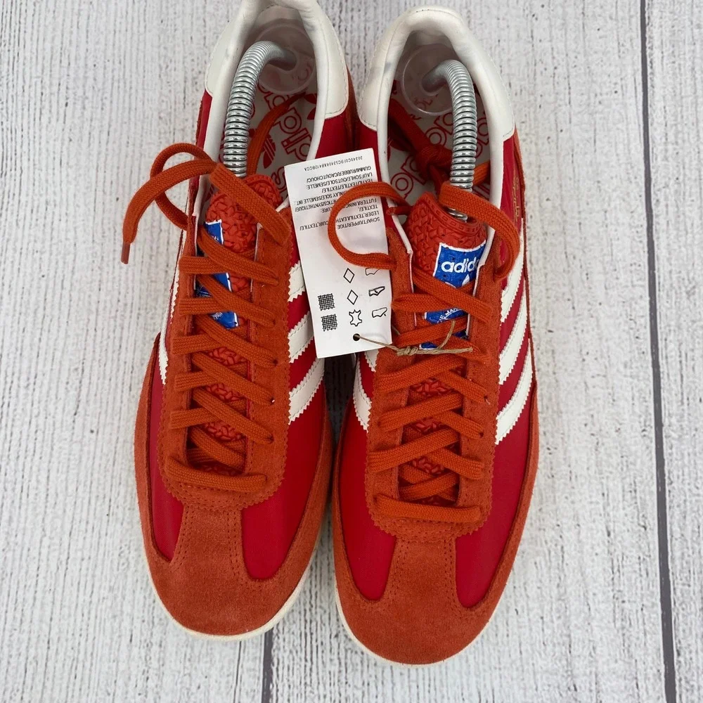 Adidas SL 72 RS Sneakers Mens 9.5 Red White Retro Low Top Trainers Shoes JH8642